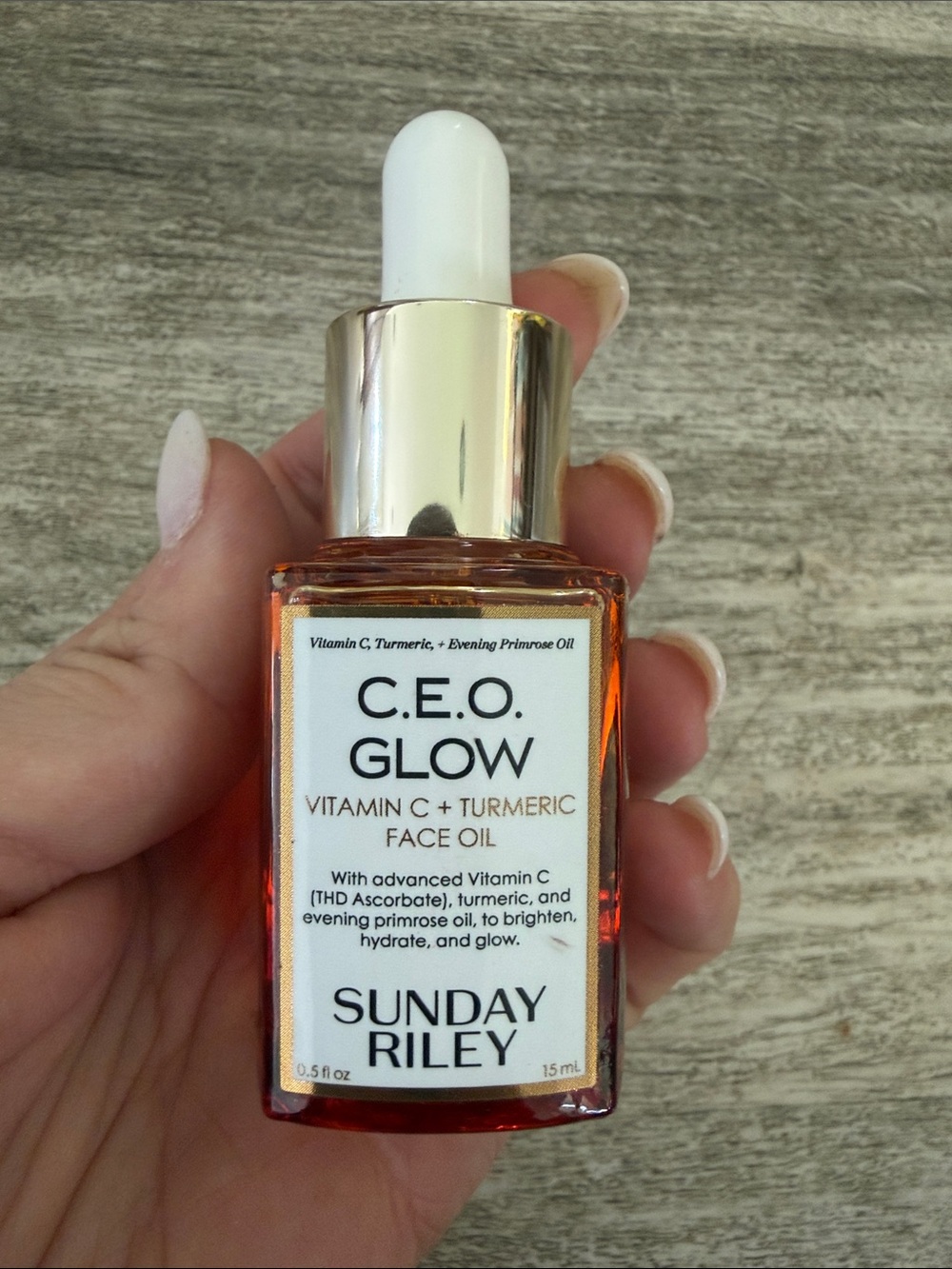 Sunday Riley C.E.O. Glow Vitamin C + Turmeric Face Oil standard size